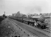 G&Swr Passenger Train With Tender 460 Steam Locomotive Train Old Photo