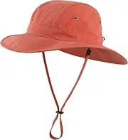 [Home Prefer] Summer UPF 50+ Men's Bucket Sun Hat Wide Brim Fishing Hat Safari Hat
