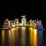 JANWAALY Decorative LED Light Kit Compatible with Lego 76444 Diagon Alley Wizarding Shops Display Model - No Building Blocks Included - Basic Version Lighting Set