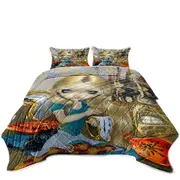 Painted Fantasy Alice in a Dali Dream Coverlet