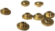 Pinion Motor Gear Module Pinion,4PCS Duplex Gears 0.4M 12T25T Dual Metal Copper Gear 2MM Bore GS