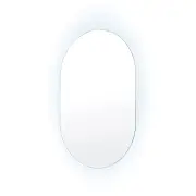 LED Wall Mirror Oval Anti-Fog Bathroom 50x75cm