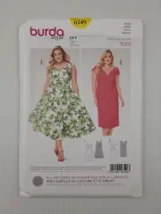 Burda Sewing Pattern 6549 Women's Dress Pattern Size US 20-30 EUR 46-56 NEW