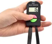 Lertenys Electronic Counting Counter/Handheld Digital Clicker with Lanyard, 4 Digits, Disc Golf/Baseball Field/Bus Driver/Fish/Crochet Row Count (1...