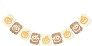 Pumpkin Banner - Fall Party Decorations,Hallo Fall Pumpkin Hanging Garland,Autumn Harvest Banner Photo Props,Halloween Spooky Pumpkin Banner