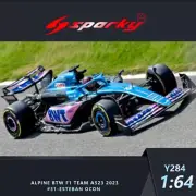 Spark 1:64 F1 2023 BWT Alpine F1 Team A523 Diecast Model Car