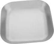 Milisten Stainless Steel Square Plate Outdoor Camping BBQ Dish for Serving Fried Chicken Grilled Meat Snacks for Picnics Parties Home Use Durable Stylish Design
