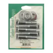 Chrome Rear Pulley Bolts for Harley-Davidson Dyna Soft FLH 1999 TO 2006 507708