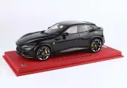1:18 BBR Ferrari Purosangue Tetto Panoramico Nero With Showcase P18231P1-VET Mod