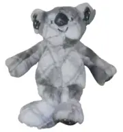 Demdaco Koala Bear Gray Plaid Plush Stuffed Animal Toy Lovey Baby Rattle NWT
