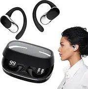 Over Ear Earbuds, Wireless Comfort Outer Ear Headphones, Portable Players for Kids Women Game Sports Work Swimming Activities