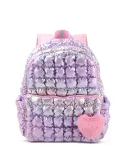 Omg Accessories Quilted Scrunchies Metallic Large Backpack