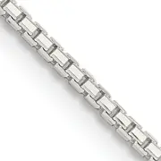 22 Inch Sterling Silver 1.35mm 8 Sided Diamond-Cut Box Chain