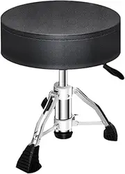 Tadill Padded Seat Drum Stool Drum Bench Drum Throne Round Seat Children Drum Seat Sound Engineers
