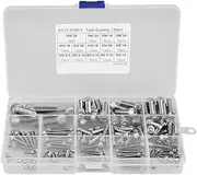 Socket Head Cap Screw Assortment Set,135pcs M2.5 M3 M4 M5 M6 M8 304 Stainless Steel Hex Socket Head Cap Screws Set for Home and Office Appliance,Machinery,Furniture,Repair