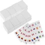 Abaodam Flag Mahjong Game 65pcs National Flag Tiles Set Boys and Girls Adults Educational Dominoes Outdoor Indoor Play Australia
