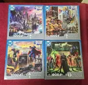 Thomas Kinkade 1000 Pc Puzzle Set Of 4 Justice League NIOB