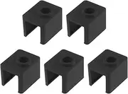 Create idea 5PCS Heater Block Silicone Cover Socks Compatible with Elegoo Neptune 4 and 4 Pro 3D Printer Extruder Hotend Parts Accessories 18.9x22.9x17.9mm Black