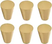Gold Cabinet Handles 6 Pack Wardrobe Cabinet Door Tapered Handle Furniture Drawer Shoe Cabinet Bedside Table Handle Medium