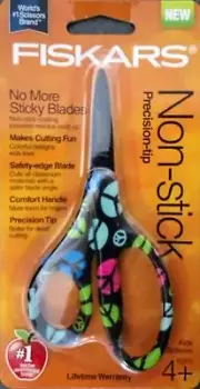 Fiskars 124302 5" Designer Precision-tip Kids Scissors Color Received May Vary
