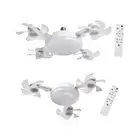 Ceiling Fan with Light and Remote Control for Kitchen Dining Room Garage