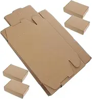 DECORNIJIA 10pcs Kraft Paper Shipping Mailing Boxes Small Business Packaging Sturdy Rectangular Cardboard Boxes for Moving Storage