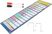 DIYEAH Essential Classroom Tool: 15pcs Double-sided Daily Schedule Pockets Preschool Home Activity Charts Made of Materials