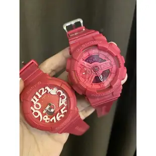 CASIO 手錶  Baby-G BGA-130-4B 桃紅 霓虹燈光 立體炫彩 主打超人氣 BGA-130