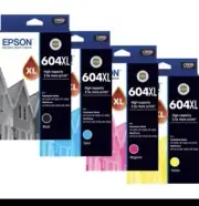 Genuine Epson 604XL 4 Colour High Yield Ink Value Pack