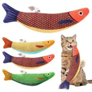 Cat Chew Toy Fish Crinkle Sound Catnip Filled Kitten Animal Toy Soft Plush Toy