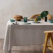 Vintage Design Helm Linen Cotton Natural Tablecloth