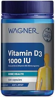 Wagner Vitamin D3 1000IU 500 Capsules