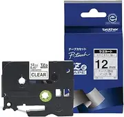 Brother TZe-131 Labelling Tape Cassette, Black on Clear, 12 mm (W) x 8 m (L), Laminated, Brother Genuine Supplies