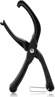 Bike Tire Pliers, Bike Bicycle Tire Lever, Labor Saving Bicycle Tyre Remover, Cycling Repair Tool with Non Slip Grip, Road Mountain Bike Tire Changer for Install Wire Bead Tires Stubborn Tires(Black)