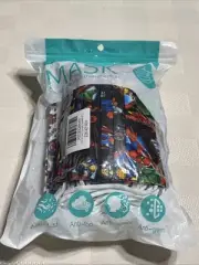 Bag of 50 Marvel Comics Avengers Disposable Face Masks Cpt America Hulk Spider M