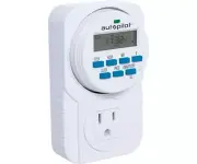 Autopilot 7-Day Grounded Digital Programmable Timer, 1725W, 15A, 1 Second On/Off