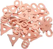 50pcs Automobile Sheet Metal Gasket Dent Remover Puller Automotive Auto Body Tool Auto Dent Puller Rings Kit Professional Rose Gold Iron