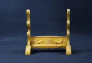 Wood Samurai Sword Stand Holder Katana Tanto Assembly Rack Fish Carved 3 Tier
