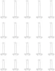 [SMLBJUTE] Clear Piercing Retainers Earrings Plastic Earrings for Sports Cartilage Earrings Stud Earring Retainer Bar Plastic Piercing Jewelry for Work