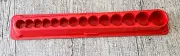 Snap-On Tools NEW RED 14 Slot Magnetic Tray for 3/8" Drive SAE Sockets PAKTY226