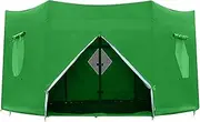 Trampoline Shade Cover - Breathable Trampoline Outdoor Cover | Waterproof Trampoline Top Cover | Trampoline Canopy for 6 Poles Trampoline (Green) | Trampoline Outdoor Cover