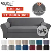 2 Pieces Stretch Sofa Covers Couch Covers Sofa Slip Covers Form Fit 1/2/3 Seater