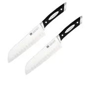 Scanpan Classic Santoku Knife with Granton Edge - 18cm