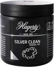 HAGERTY - Silver Cleaner - Jewellery bath - suitable for Silver and Silver Plated items - Removes tarnish, cosmetics and perfume - brightens jewellery in minutes - Dip basket and brush included for ea