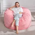 4ft Bean Bag Chairs for Adults Large Beanbag Chair 4FT - 44” x 44” x 24” Pink