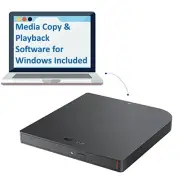 BUFFALO 6X Portable Blu-ray Drive, TAA-Compliant, Read/Write, Plays and Burns