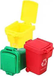 BRIGHTFUFU Educational Boys and Girls Mini Trash Can Pcs Toy Garbage Cans Lid for Recycling Learning for Kindergarten