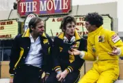Jan Lammers and Gunter Schmid chat in pitlane United States GP at - Old Photo 3