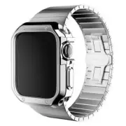 Stainless Steel Band Strap+Protective Case for Apple Watch Series 41/40/44/45MM