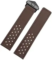 [London Craftwork] 20mm Suede Leather Strap compatible with TAG HEUER MONACO CARRERA FORMULA 1 Watch